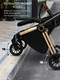Миниатюра изображения товара Детская прогулочная коляска Amarobaby Handy / AB25-10HANDY/0929 (черный/золотой)