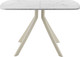 Миниатюра изображения товара Обеденный стол AMC Elite Е18(1200) D2 (бежевый/мрамор кристалл)