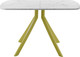 Миниатюра изображения товара Обеденный стол AMC Elite Е18(1200) D2 (золото/мрамор кристалл)