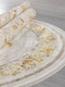 Миниатюра изображения товара Коврик Arda Zarina A123B-OVAL-CREAM-GOLD FDY (0.8x1.5)