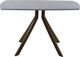 Миниатюра изображения товара Обеденный стол AMC Elite Е18(1100) D2 (коричневый/бетон чикаго светло-серый)