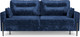 Миниатюра изображения товара Диван Mebel-Ars Мегион (велюр синий Plush OWV-21)