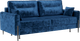 Миниатюра изображения товара Диван Mebel-Ars Мегион (велюр синий Plush OWV-21)