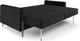 Миниатюра изображения товара Диван Mebel-Ars Мегион (велюр черный HB-178/17)