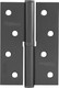 Миниатюра изображения товара Петля дверная Нора-М 750-4-FHP-STD 100x70x2.5 (левая, графит)
