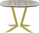 Миниатюра изображения товара Обеденный стол AMC Elite Е19(800) D7 (золото/дуб уайт-ривер песочно-бежевый)