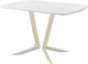 Миниатюра изображения товара Обеденный стол AMC Elite Е19(1200) D2 (бежевый/мрамор кристалл)