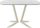Миниатюра изображения товара Обеденный стол AMC Elite Е19(1200) D2 (бежевый/мрамор кристалл)