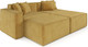 Миниатюра изображения товара Диван угловой Mebel-Ars Модульный Модион (Cabrio 27 желтый)