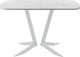 Миниатюра изображения товара Обеденный стол AMC Elite Е19(1200) D2 (серебро/мрамор кристалл)
