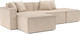 Миниатюра изображения товара Диван угловой Mebel-Ars Модульный Модион (Vivaldi бежевый)