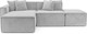 Миниатюра изображения товара Диван угловой Mebel-Ars Модульный Модион (Vivaldi светло-серый)