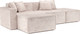 Миниатюра изображения товара Диван угловой Mebel-Ars Модульный Модион (велюр бежевый Plush OWV-33)