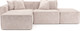 Миниатюра изображения товара Диван угловой Mebel-Ars Модульный Модион (велюр бежевый Plush OWV-33)