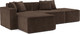 Миниатюра изображения товара Диван угловой Mebel-Ars Модульный Модион (велюр молочный шоколад НВ-178/13)