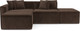 Миниатюра изображения товара Диван угловой Mebel-Ars Модульный Модион (велюр молочный шоколад НВ-178/13)