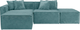 Миниатюра изображения товара Диван угловой Mebel-Ars Модульный Модион (велюр мятный Plush OWV-27)