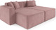 Миниатюра изображения товара Диван угловой Mebel-Ars Модульный Модион (велюр пудра НВ-178/18)