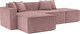 Миниатюра изображения товара Диван угловой Mebel-Ars Модульный Модион (велюр пудра НВ-178/18)