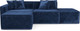Миниатюра изображения товара Диван угловой Mebel-Ars Модульный Модион (велюр синий Plush OWV-21)
