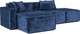 Миниатюра изображения товара Диван угловой Mebel-Ars Модульный Модион (велюр синий Plush OWV-21)