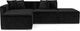 Миниатюра изображения товара Диван угловой Mebel-Ars Модульный Модион (велюр черный HB-178/17)
