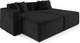 Миниатюра изображения товара Диван угловой Mebel-Ars Модульный Модион (велюр черный HB-178/17)