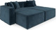 Миниатюра изображения товара Диван угловой Mebel-Ars Модульный Модион (темно-синий Luna 034)