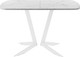 Миниатюра изображения товара Обеденный стол AMC Elite Е19(1100) D2 (белый/мрамор кристалл)
