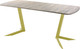 Миниатюра изображения товара Обеденный стол AMC Elite Е19(1100) D2 (золото/дуб уайт-ривер песочно-бежевый)