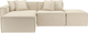 Миниатюра изображения товара Диван угловой Mebel-Ars Модульный Модион (бархат бежевый Star Velvet 6 Light Beige)