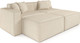 Миниатюра изображения товара Диван угловой Mebel-Ars Модульный Модион (бархат бежевый Star Velvet 6 Light Beige)