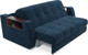 Миниатюра изображения товара Диван Mebel-Ars Аккордеон Барон №3 НПБ 120x200 (темно-синий Luna 034)