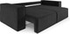 Миниатюра изображения товара Диван Mebel-Ars Еврокнижка Эмби (велюр черный HB-178/17)