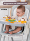 Миниатюра изображения товара Стульчик для кормления VipBaby Relax 3в1 0+ (French Grey)