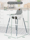 Миниатюра изображения товара Стульчик для кормления VipBaby 3в1 Loft Lux (Grey)