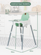 Миниатюра изображения товара Стульчик для кормления VipBaby 3в1 Loft Lux (Mint)