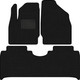 Миниатюра изображения товара Комплект ковриков для авто Alicosta 2477_1_PR-6 для Skywell ET5 I SUV/1 2020-н.в. (ворс, черный)