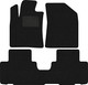 Миниатюра изображения товара Комплект ковриков для авто Alicosta 2586_1_PR-6 для Changan CS 75 Plus I SUV 2021-н.в. (ворс, черный)