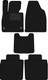 Миниатюра изображения товара Комплект ковриков для авто Alicosta 2664_1_PR-6 для FAW T99 I SUV 2019-2022 (ворс, черный)