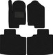 Миниатюра изображения товара Комплект ковриков для авто Alicosta 3007_1_PR-6 для Foton Mars 9 I пикап 2023-н.в. (ворс, черный)