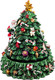 Миниатюра изображения товара Елка декоративная Elan Gallery Рождественская ель с Дедом Морозом / 509041