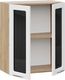 Миниатюра изображения товара Шкаф навесной для кухни ТриЯ Габриэлла 1ВВ6С с двумя дверьми (дуб крафт золотой/сноу)