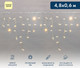 Миниатюра изображения товара Светодиодная бахрома Neon-Night Айсикл 255-186 (4.8x0.6м, теплый белый)