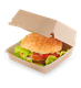 Миниатюра изображения товара Набор коробок упаковочных для еды OSQ Burger M 100/115x100/115x60 (300шт)