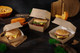 Миниатюра изображения товара Набор коробок упаковочных для еды OSQ Burger L 123/140x123/140x70 (240шт)