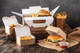 Миниатюра изображения товара Набор коробок упаковочных для еды OSQ Burger L 123/140x123/140x70 (240шт)