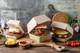 Миниатюра изображения товара Набор коробок упаковочных для еды OSQ Burger XL 112/140x112/140x120 (220шт)