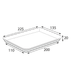Миниатюра изображения товара Набор одноразовых контейнеров OSQ Platter 400 200/100x220/110x20 (600шт)