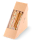 Миниатюра изображения товара Набор коробок упаковочных для еды OSQ Sandwich 60 126x126x61 (400шт)